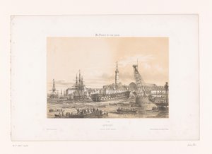 View of the Arsenal at the Port of Lorient (Contemporary France)