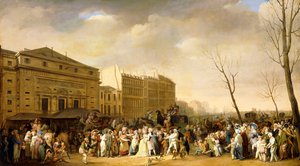 A Carnival on the Boulevard du Crime by Louis Leopold Boilly