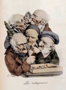 Antiques Dealers Engraving by Louis-Leopold Boilly