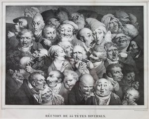 Group of Thirty-Five Heads, 1825