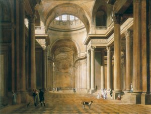 Interior of the Pantheon in Paris by Louis Leopold Boilly