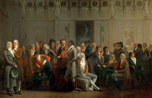 Meeting of Artists in the Atelier of Isabey by Louis Leopold Boilly
