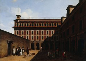 The Madelonnettes Prison by Louis Leopold Boilly
