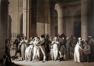 The Galleries of the Royal Palace by Louis Leopold Boilly