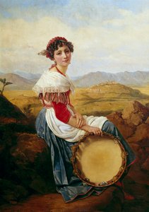 Portrait of a Peasant from the Countryside of Rome by Louis Leopold Robert