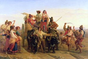 The Arrival of the Harvesters in the Pontine Marshes, 1830