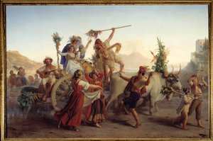 The Return of the Feast of the Madonna of the Arch near Naples by Louis Leopold Robert