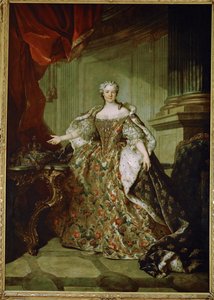 Marie Leszczynska, Queen of France, Wife of Louis XV, Daughter of Stanislas Leszczynski, King of Poland by Louis M. Tocque