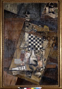 Still Life with Chess Game by Louis Marcoussis