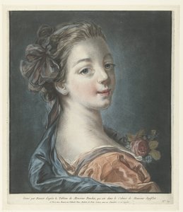 Bust of a Young Woman with a Ribbon in Her Hair