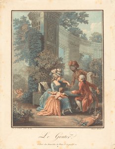 The Snack by Louis Marin Bonnet after Pierre Antoine Baudouin
