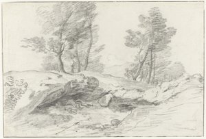 Grotte delle Capre at the Border of Nemorosa and Fredda (Voyage en Italie, en Sicile et à Malte - 1778) by Louis Mayer