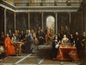 Queen Christina of Sweden, Surrounded by Her Court