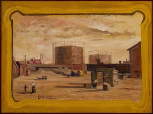 Gas Tanks at End of 23rd Street, New York