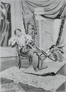 Girl on Chair by Louis Michel Eilshemius