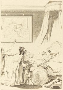 The Punished Gascon by Louis Michel Halbou and Antoine Jean Duclos after Jean Honoré Fragonard