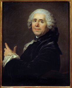 Portrait of Pierre Carlet de Chamblain de Marivaux, French Writer. Painting by Louis Michel Van Loo by Louis Michel van Loo