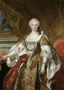 Official portrait of Queen Isabel de Farnesio by Louis Michel van Loo