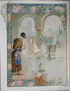 St. Rosalina of Villeneuve (1267-1329) c.1900 by Louis Ollier