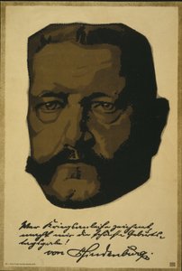 Portrait of General Field Marshall Paul von Hindenburg by Louis Oppenheim