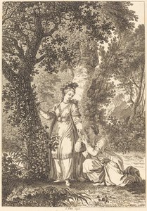 The Bride of the King of Garbe: The Tree by Louis Petit after Jean Honoré Fragonard