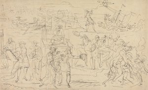 Flight of James II by Louis Philippe Boitard