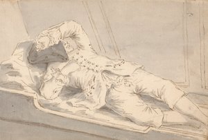 Man Asleep in a Bunk on Board a Ship
