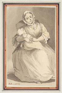 Seated Woman and Child