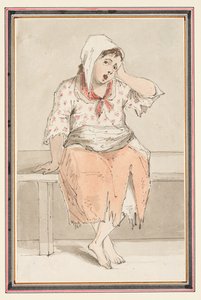 Study of a Seated Woman by Louis Philippe Boitard
