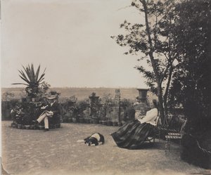 Untitled (Man and Woman Relaxing) by Louis Pierre Theophile Dubois de Nehaut