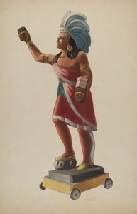 Cigar Store Indian, 1938 by Louis Plogsted