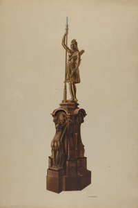 Newel Post, 1938 by Louis Plogsted