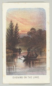 Evening on the Lake (from the series, Views in Central Park, New York, Part 3)