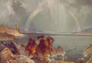 Yellowstone Lake by Louis Prang