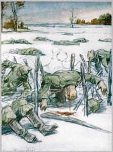 Barbed Wire by Louis Raemaekers