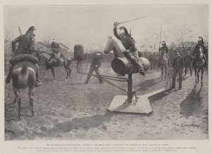 The New Horse for Sword Exercise, adopted by the French Army, Practice by the Troopers of the 3rd Dragons at Nantes