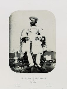 A Royal Natch in the Island of Jug Navas Oudeypour; The Rajah, c.1865-68 by Louis Rousselet