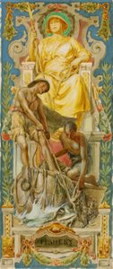 Fishery (study for panel, Old Senate Office Building)