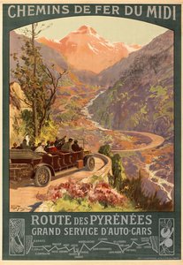 Chemin de fer du Midi. Route des Pyrénées
