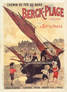 Chemins de fer du Nord. Berck-Plage by Louis Tauzin