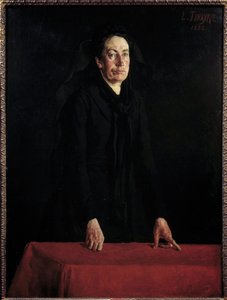 Portrait of Louise Michel at the Podium