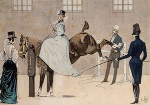 Amazon on horseback