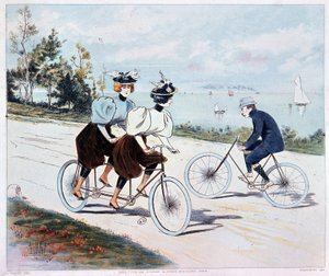 Tandem - drawing by L. Vallet