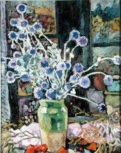 Bouquet of Flowers at the Window by Louis Valtat