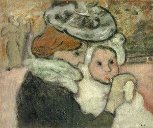 Mother and Child (Mme Valtat and her son, Jean) by Louis Valtat