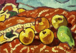Apples and Drapery by Louis Valtat