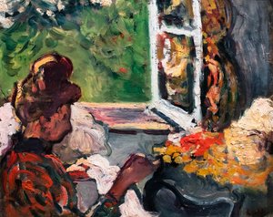 Woman Sitting by the Window (detail) by Louis Valtat