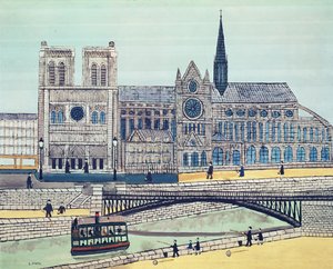 Notre-Dame (south side) by Louis Vivin