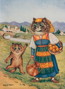 Please, I Want an Orange by Louis Wain