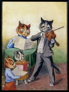 The Mewsical Family by Louis Wain